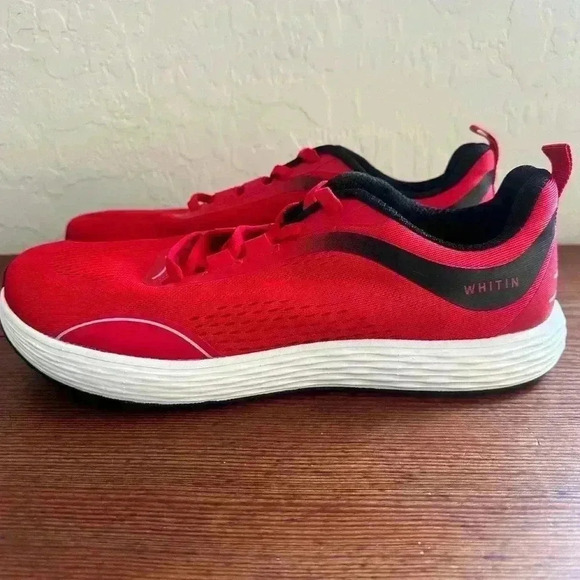 WHITIN Men's Zero Drop Running Shoes + Wide Toe Box Red Size 46 New Without Tags - Picture 6 of 10